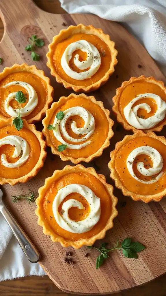 herb infused pumpkin tart recipe