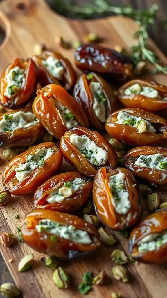 herbed blue cheese dates