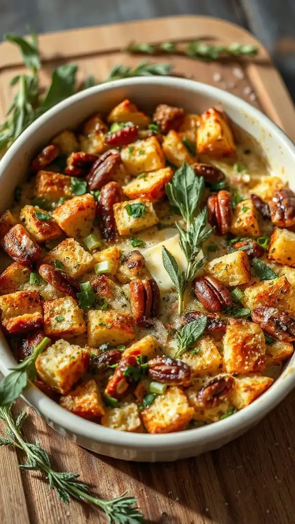 herbed stuffing bake recipe