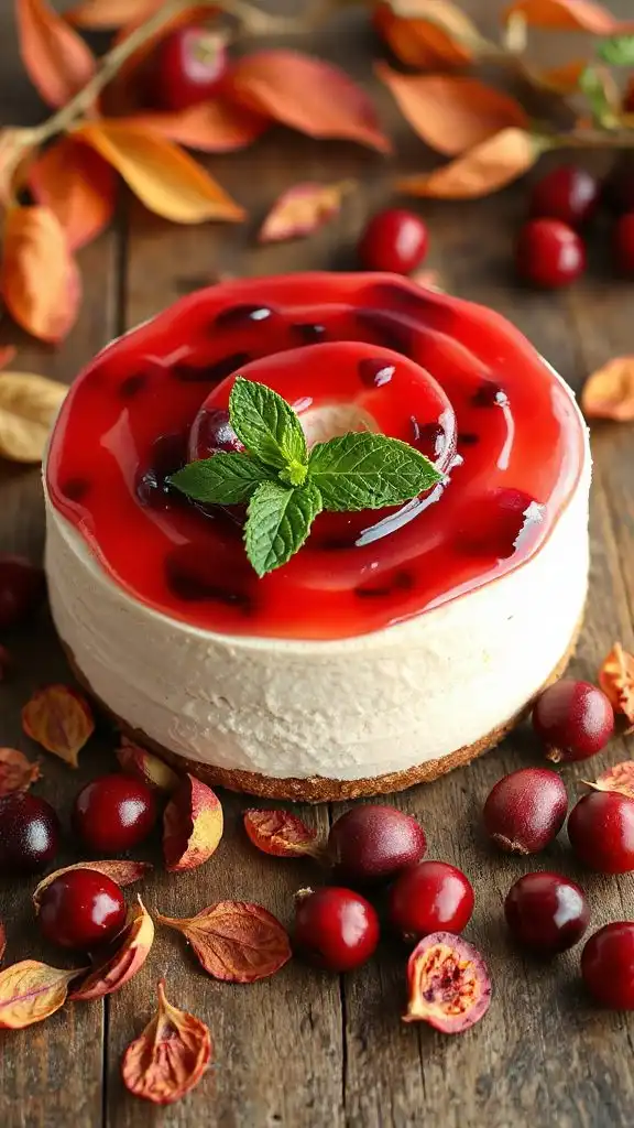 hibiscus cranberry cheesecake delight