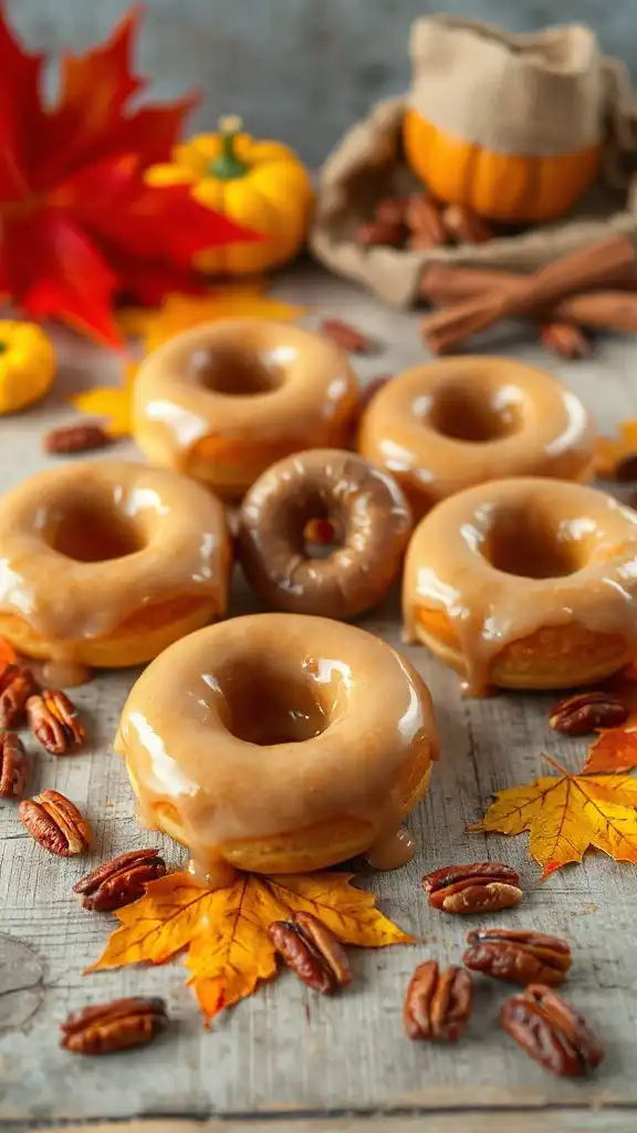 homemade maple glazed donuts