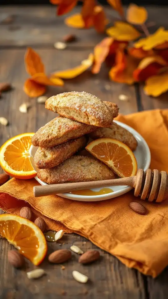 honey and orange biscotti