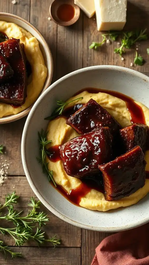 honey balsamic glazed short ribs