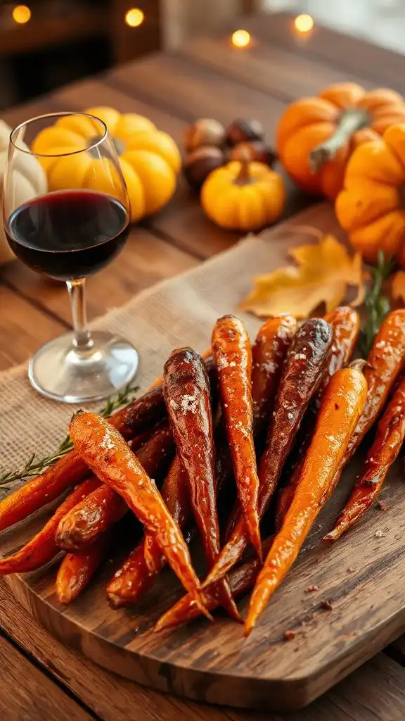 honey balsamic roasted carrots