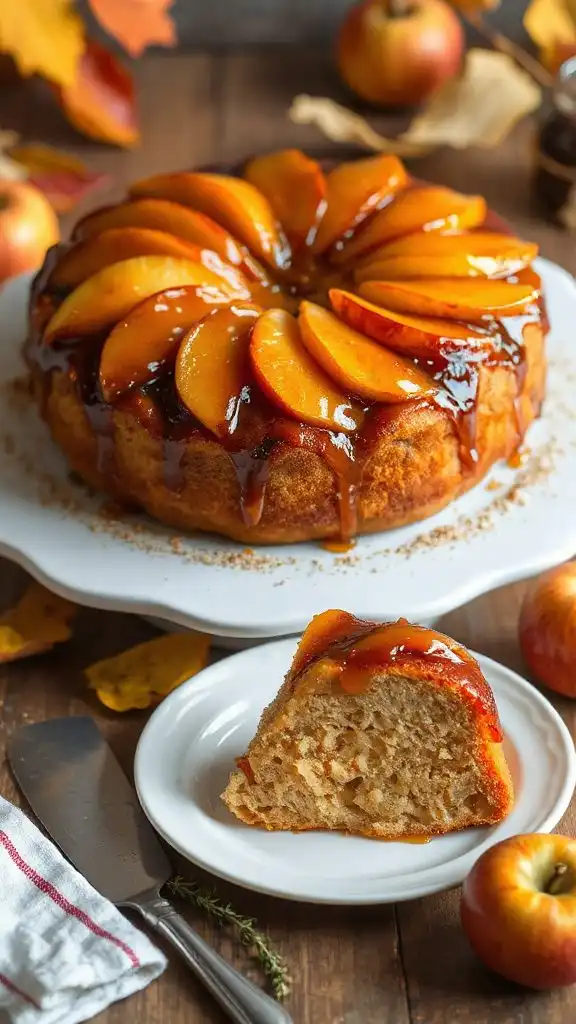 honey caramelized apple cake