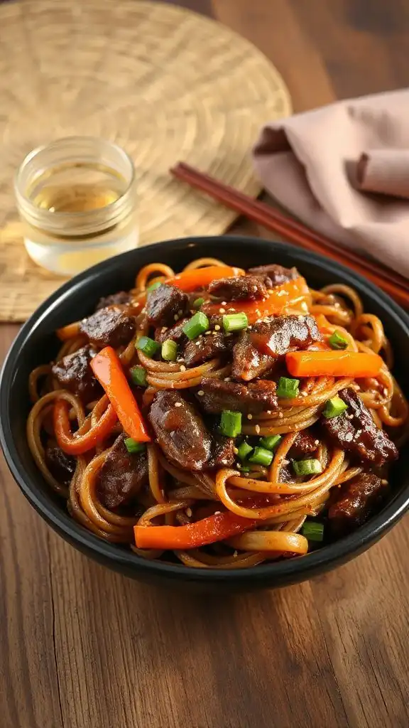honey garlic beef stir fry