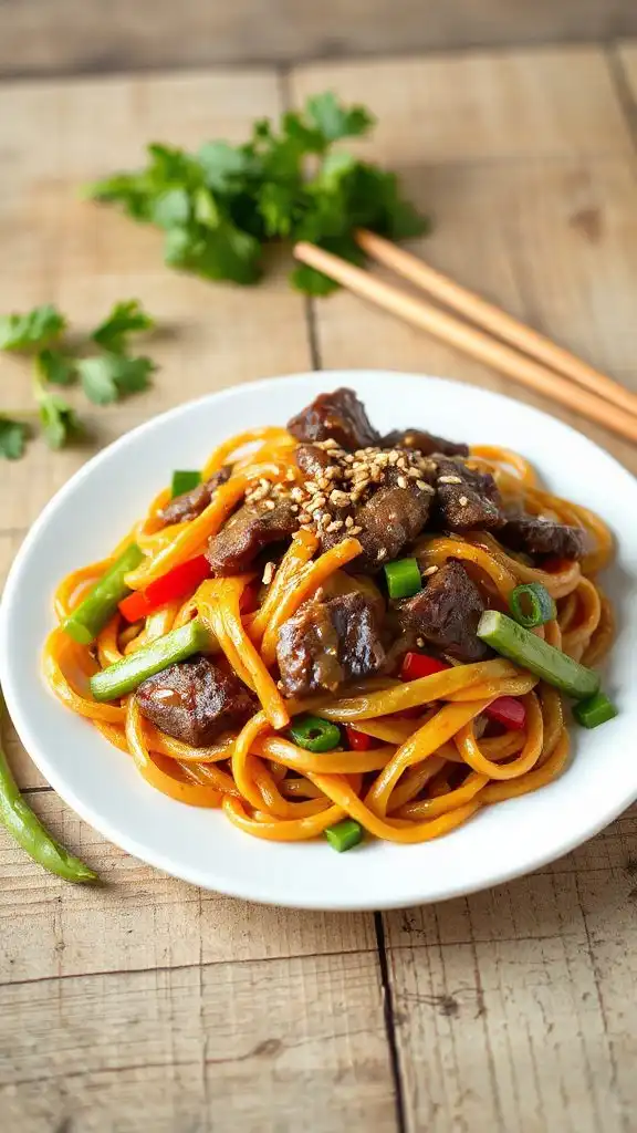 honey garlic beef stir fry