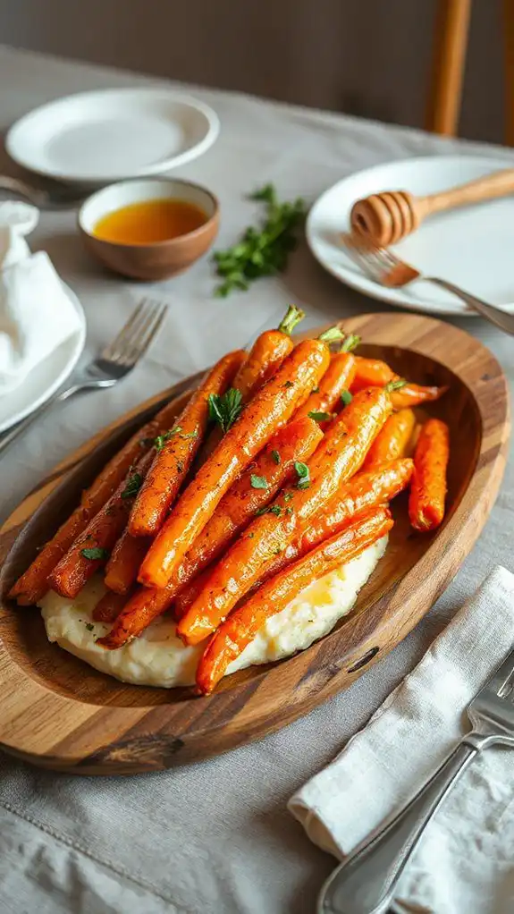 honey garlic butter carrots