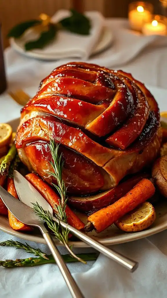 honey glazed spiral ham