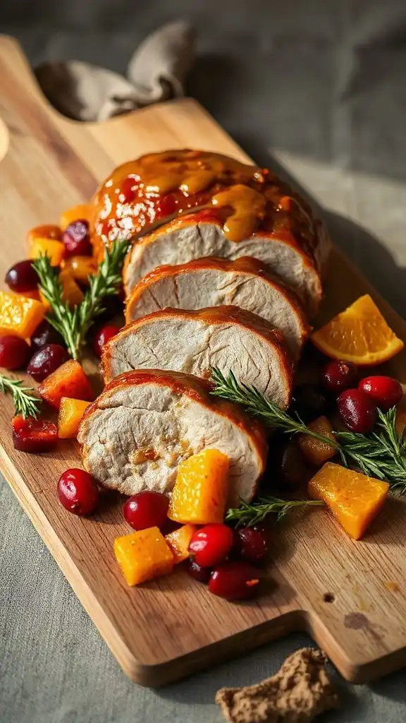 honey mustard pork with relish