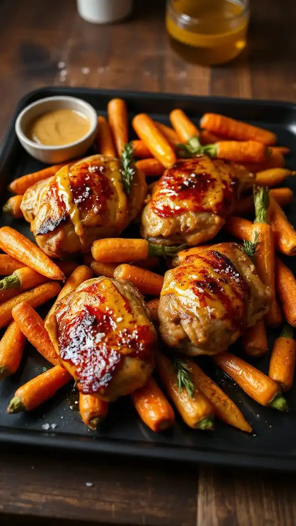 honey mustard sheet pan dinner