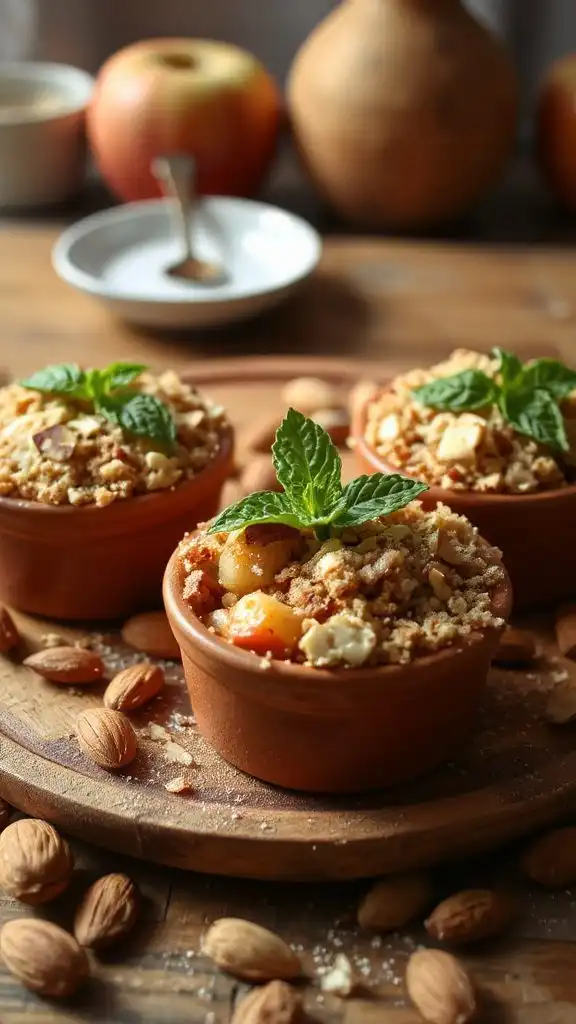 individual apple crumble desserts individual apple crumble desserts