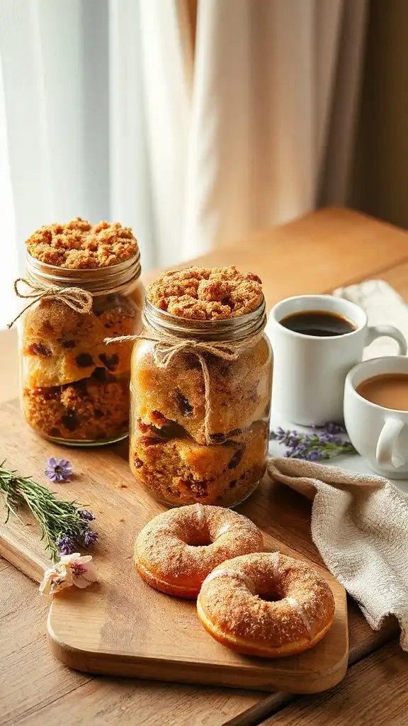 individual cinnamon coffee cakes