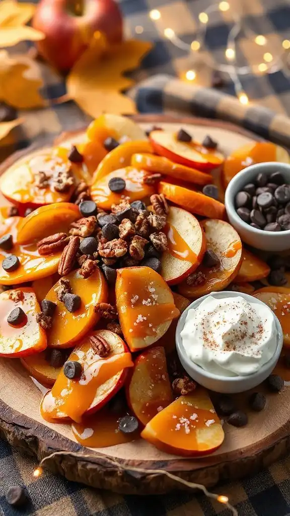 indulgent caramel apple nachos indulgent caramel apple nachos
