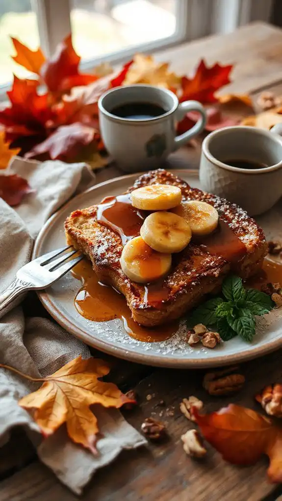 indulgent caramelized banana breakfast
