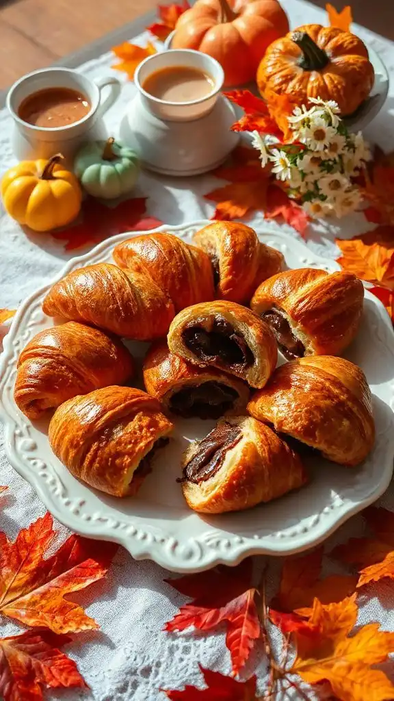 indulgent chocolate hazelnut rolls