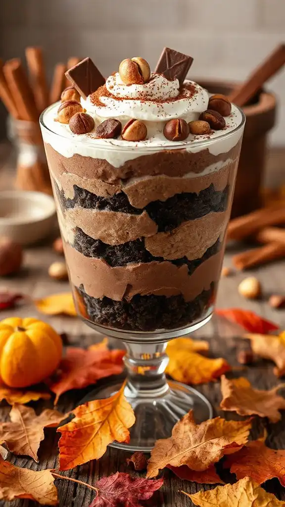 indulgent chocolate hazelnut trifle