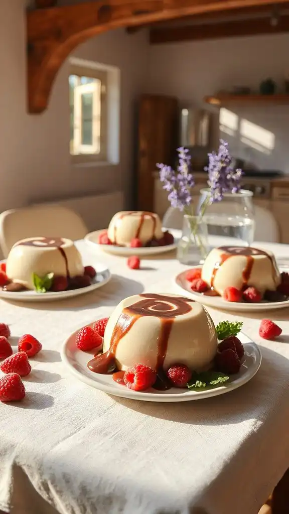 indulgent creamy vanilla dessert
