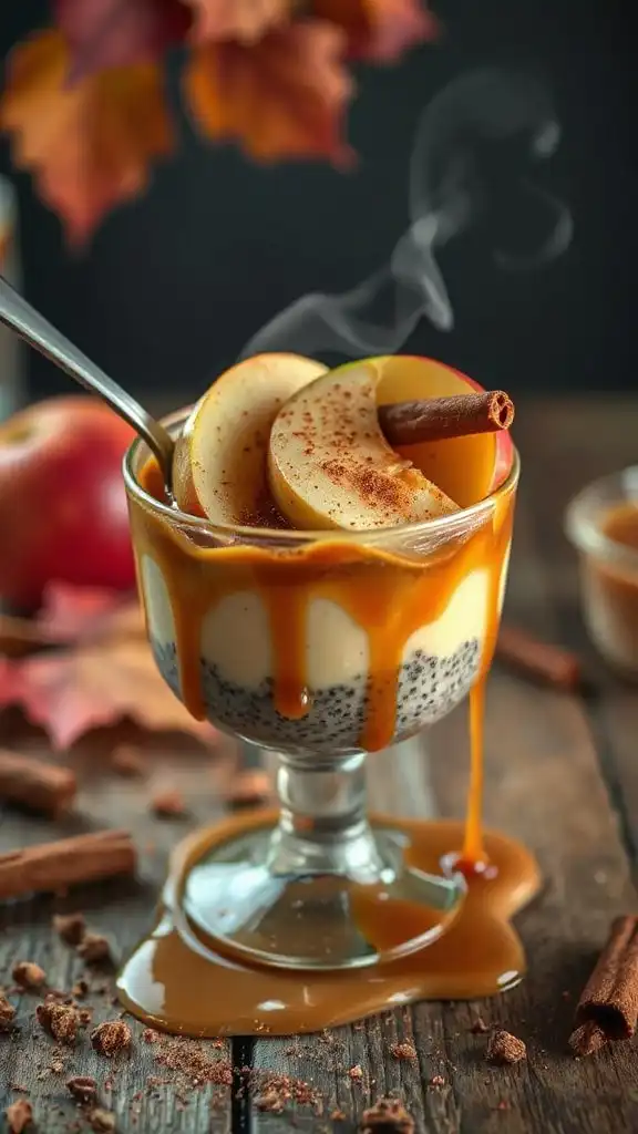 indulgent fall chia pudding