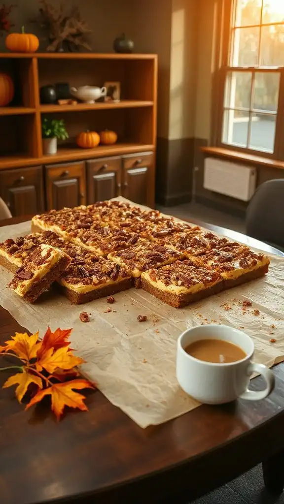 indulgent fall dessert bars