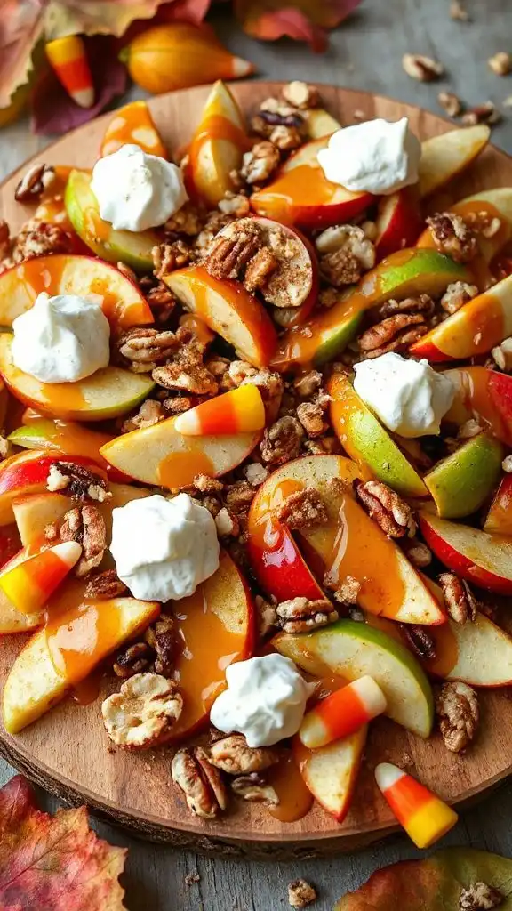 indulgent fall dessert nachos