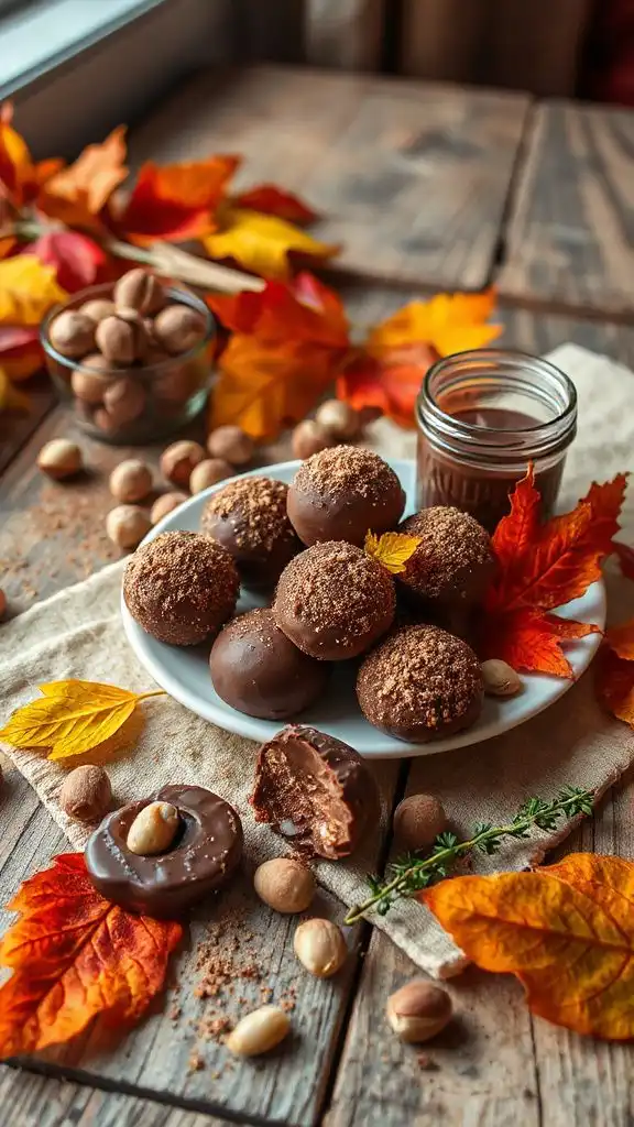 indulgent hazelnut chocolate truffles