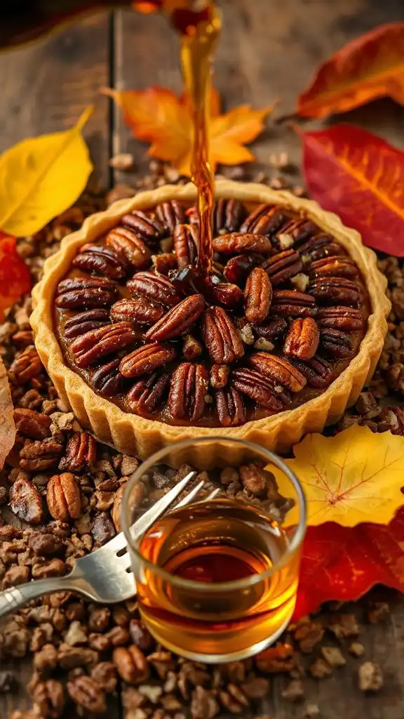 indulgent maple bourbon tart