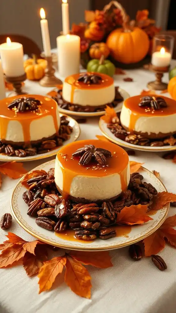 indulgent maple pecan cheesecake