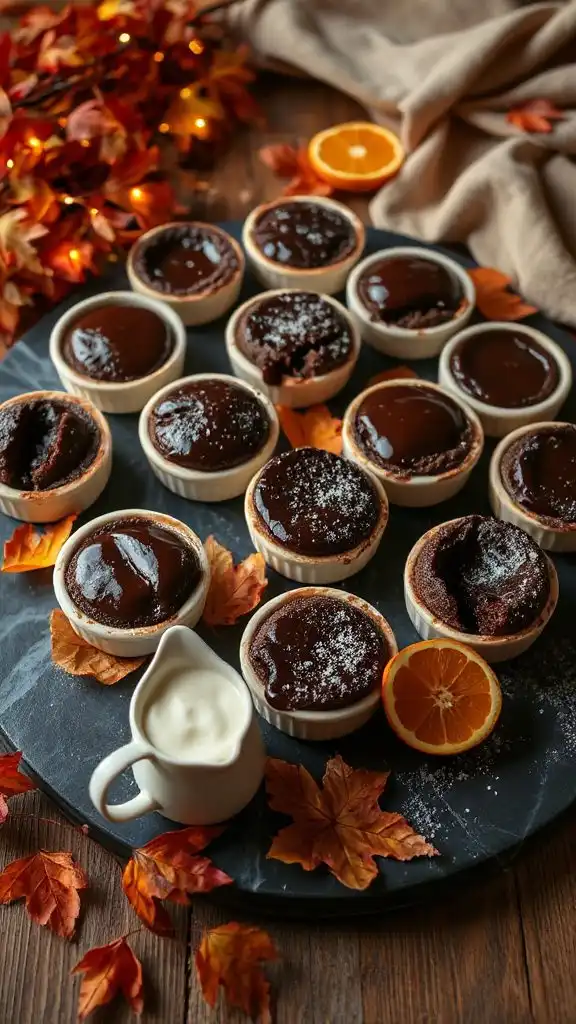 indulgent molten chocolate dessert