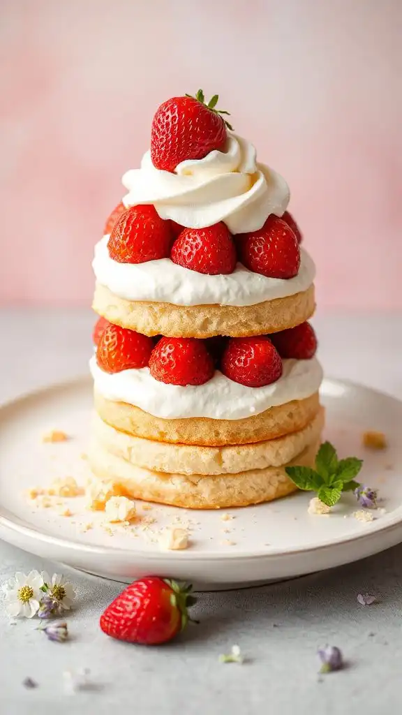 indulgent strawberry shortcake dessert