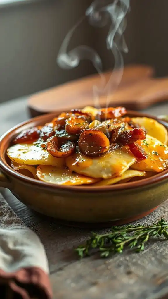 indulgent truffle oil potatoes