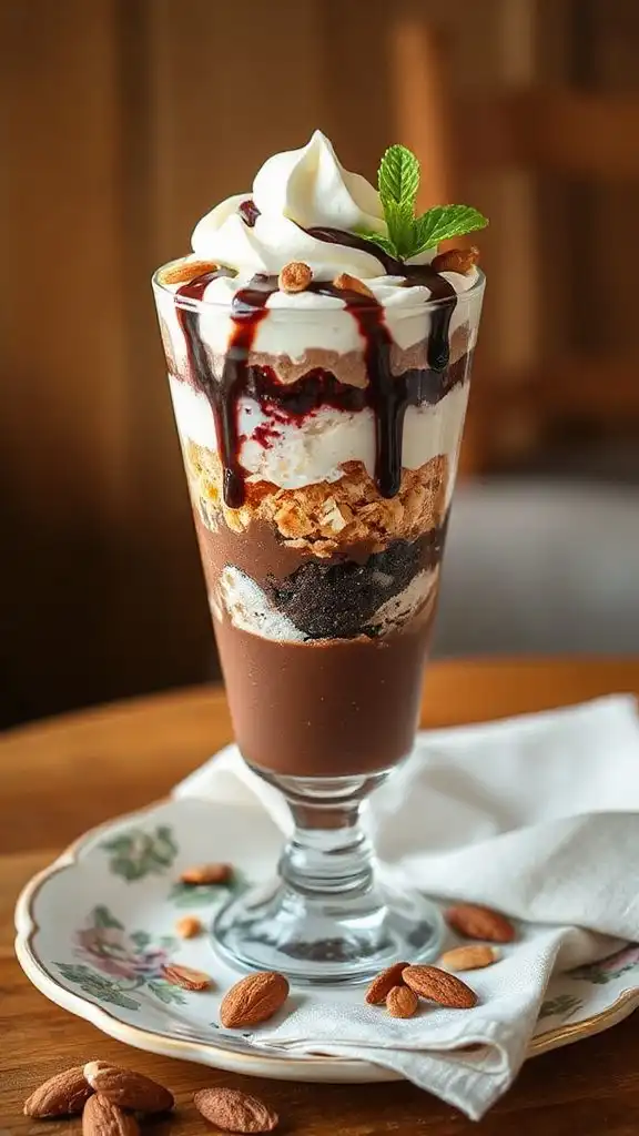 irresistible almond joy parfait
