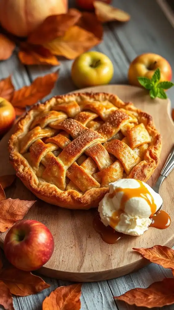irresistible caramel apple pie