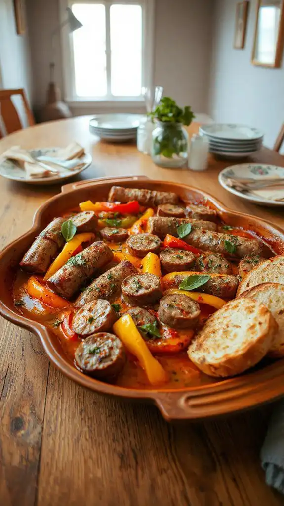 italian sausage and peppers