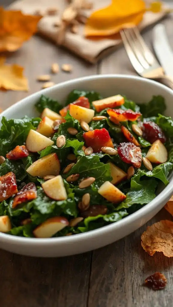 kale salad with apples