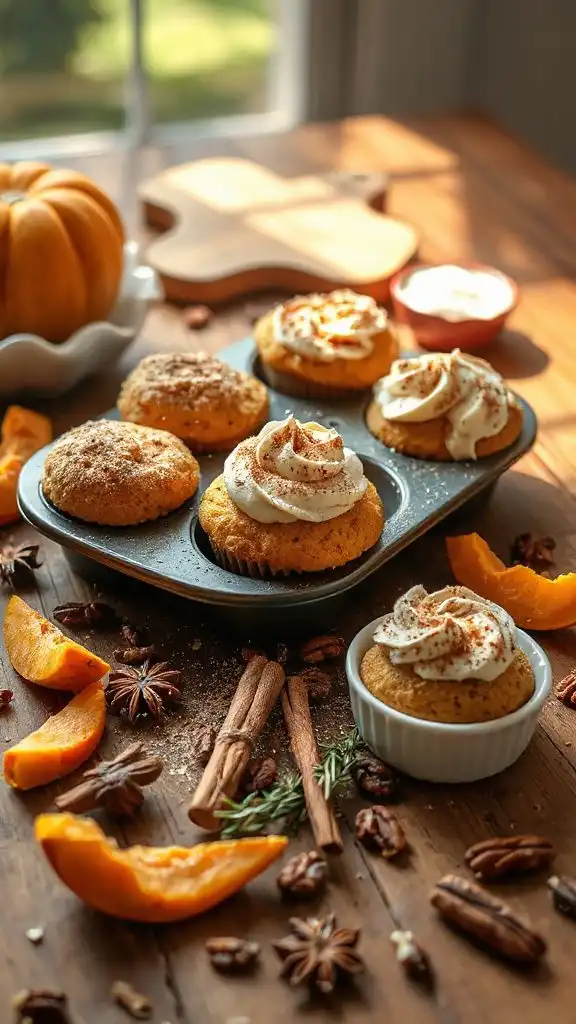 keto pumpkin spice muffins
