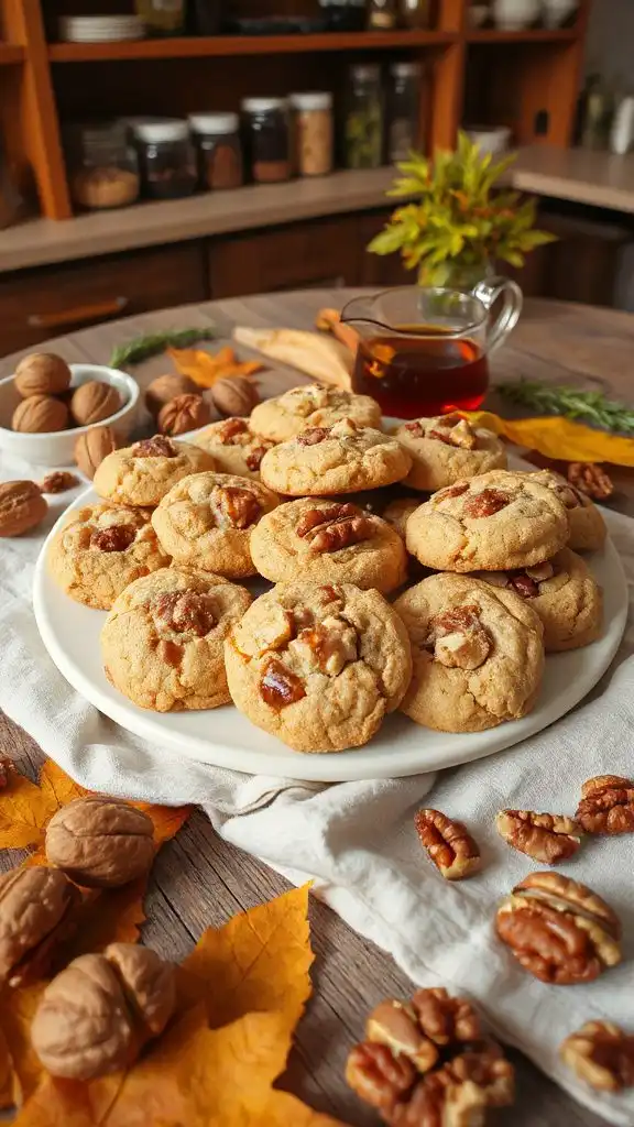 ketogenic maple walnut cookies