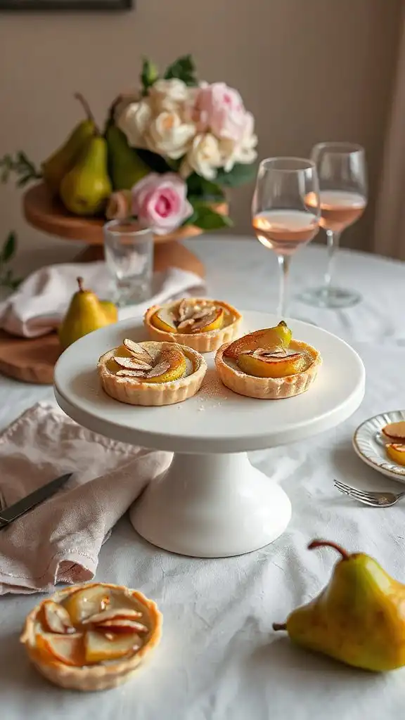 ladies night pear tartlets ladies night pear tartlets