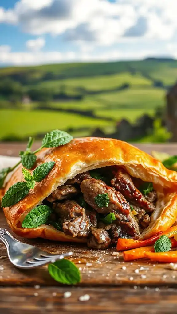 lamb and mint pasty recipe