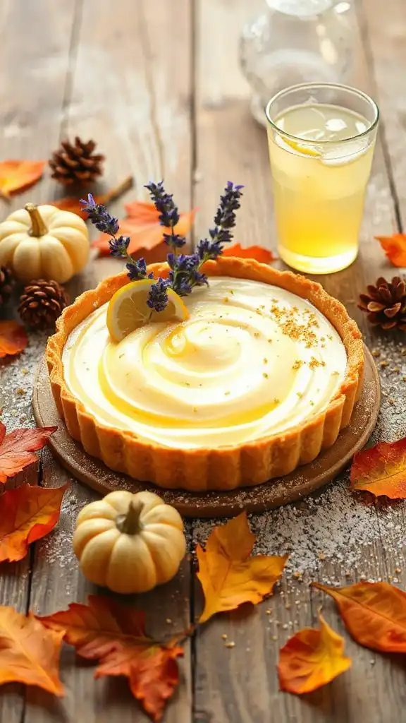 lavender infused lemon tart