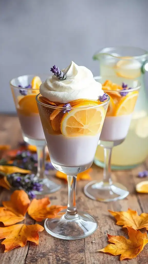 lavender lemon layered dessert