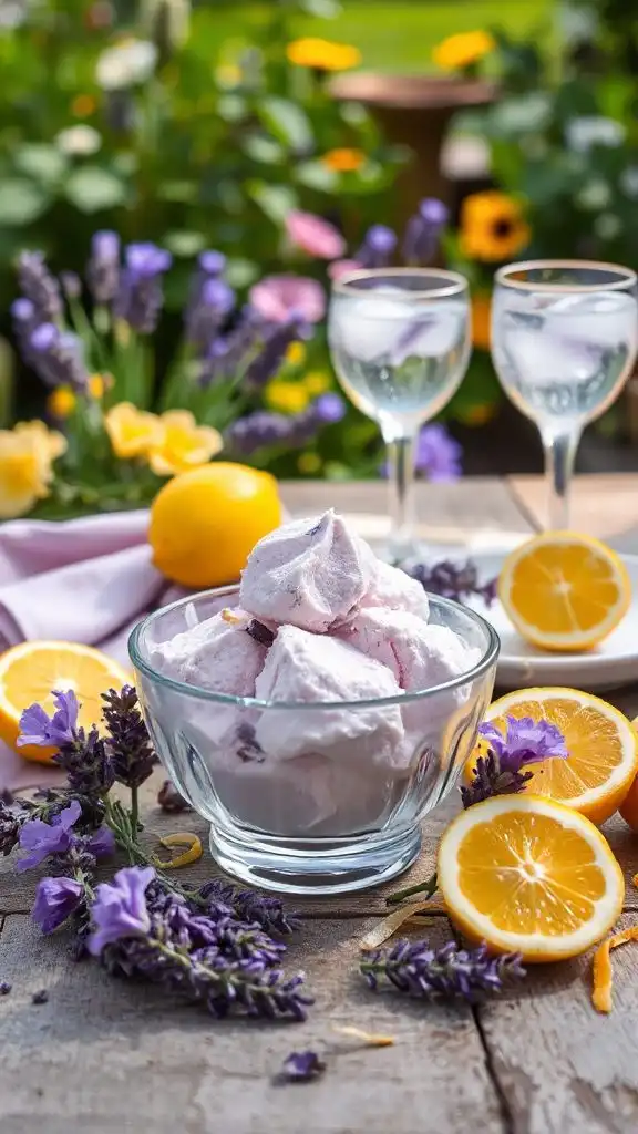 lavender lemonade sorbet delight