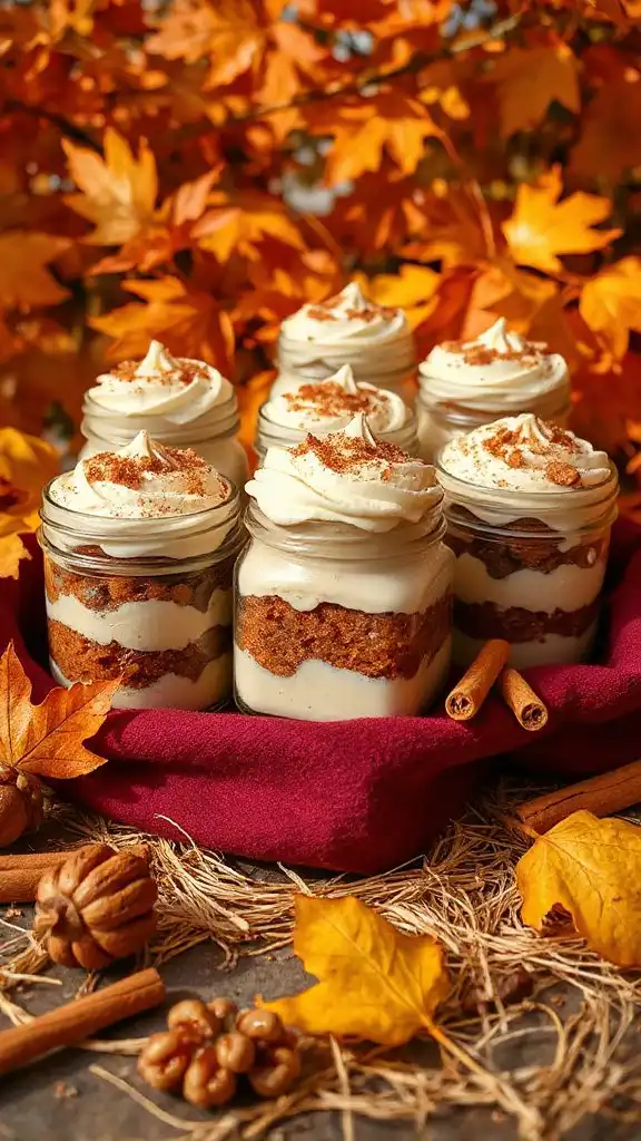 layered maple walnut dessert