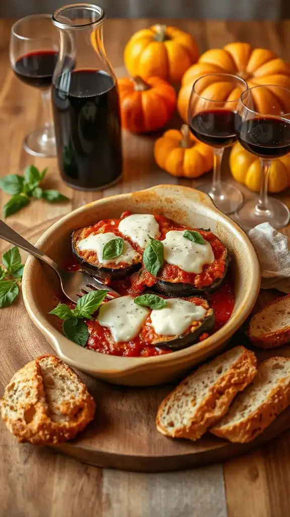 layers of eggplant casserole
