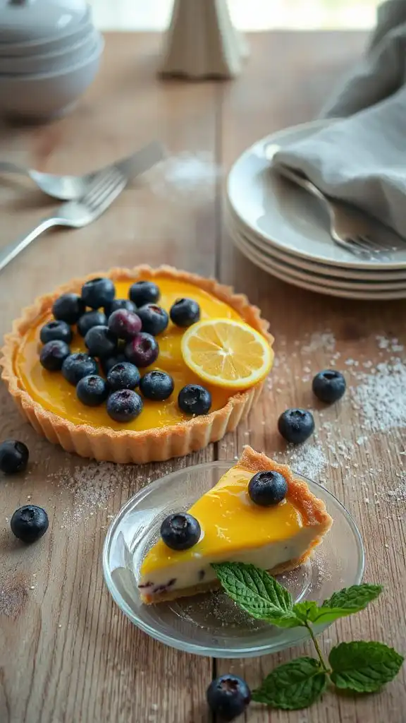 lemon blueberry tart recipe