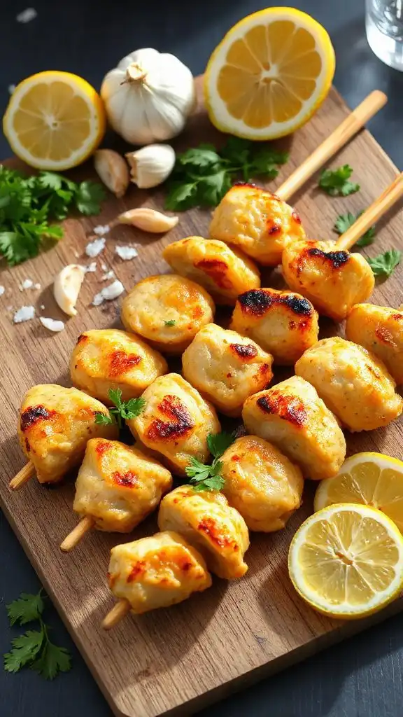 lemon garlic chicken kebabs ingredients
