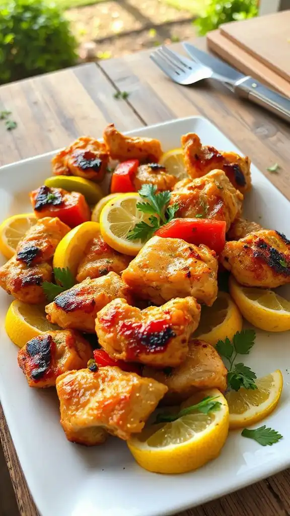 lemon garlic chicken kebabs variations