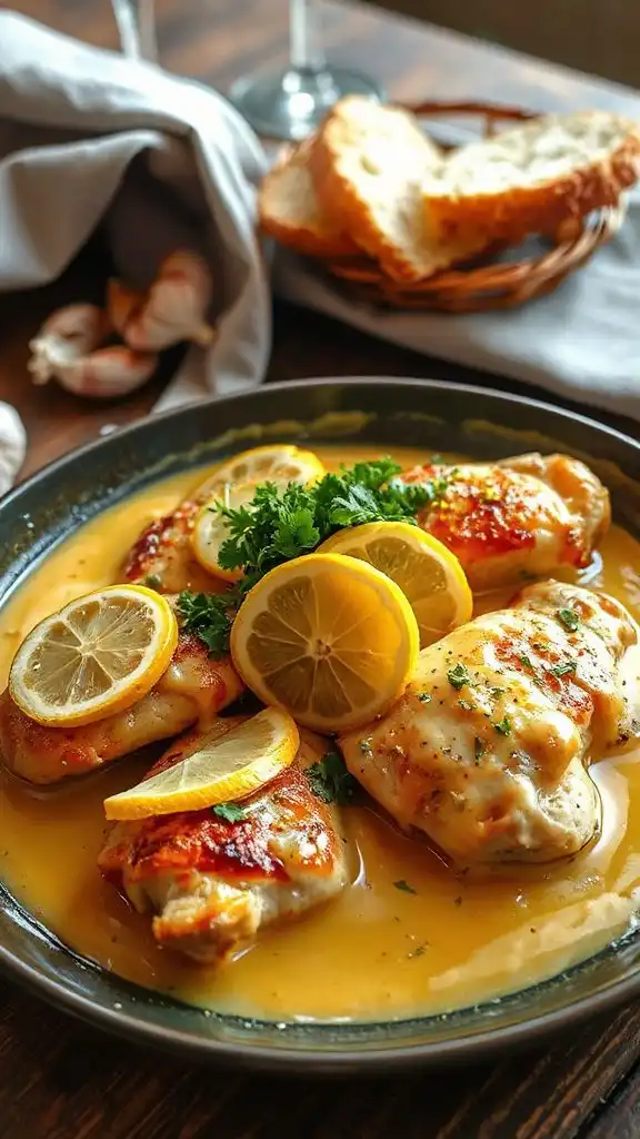 lemon garlic creamy chicken