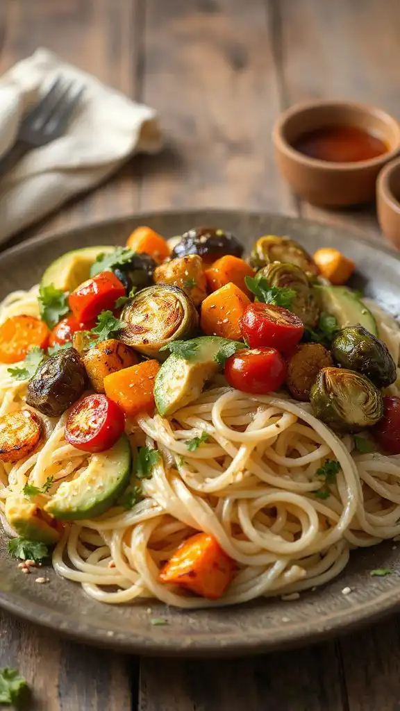 lemon garlic herb noodles