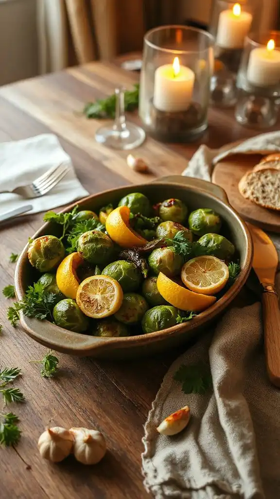 lemon garlic roasted brussels sprouts lemon garlic roasted brussels sprouts